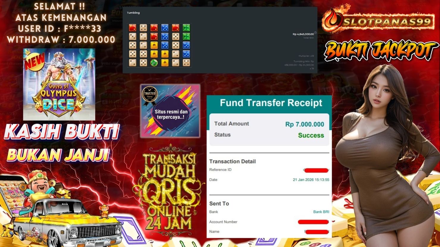 SLOTPANAS99 JACKPOT SLOT GATES OF OLYMPUS DICE